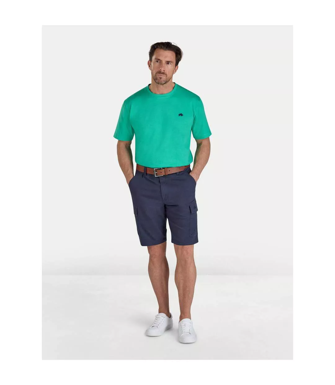 Mens Classic Organic T-shirt Green Raging Bull-3