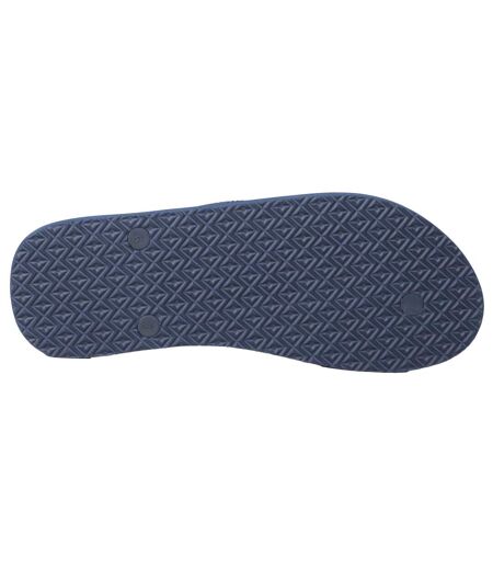 Mens oceana printed flip flops dark grey Animal