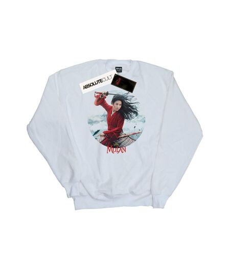 Disney Sweatshirt Womens/Ladies Mulan Movie Sword Poster (Blanc) - UTBI26642