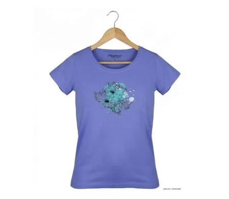 Tee-shirt femme MAYFLOWER DANIELE3 bleu lavande : le confort d'une coupe large