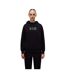 Sweat À Capuche Motif/style Logo Rectangulaire Femme Noir Napapijri-4