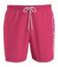 Short De Bain Motif/style Logo Homme Rose Calvin Klein-1