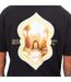 Mens Morelos Crew Neck Oversized T-shirt Black Rose London-4