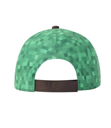 Childrens/kids Baseball Cap Green Minecraft