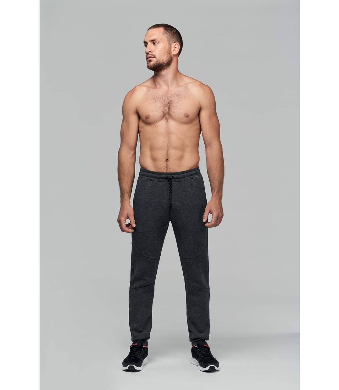 Pantalon jogging urban - PA1008 - homme - gris chiné foncé