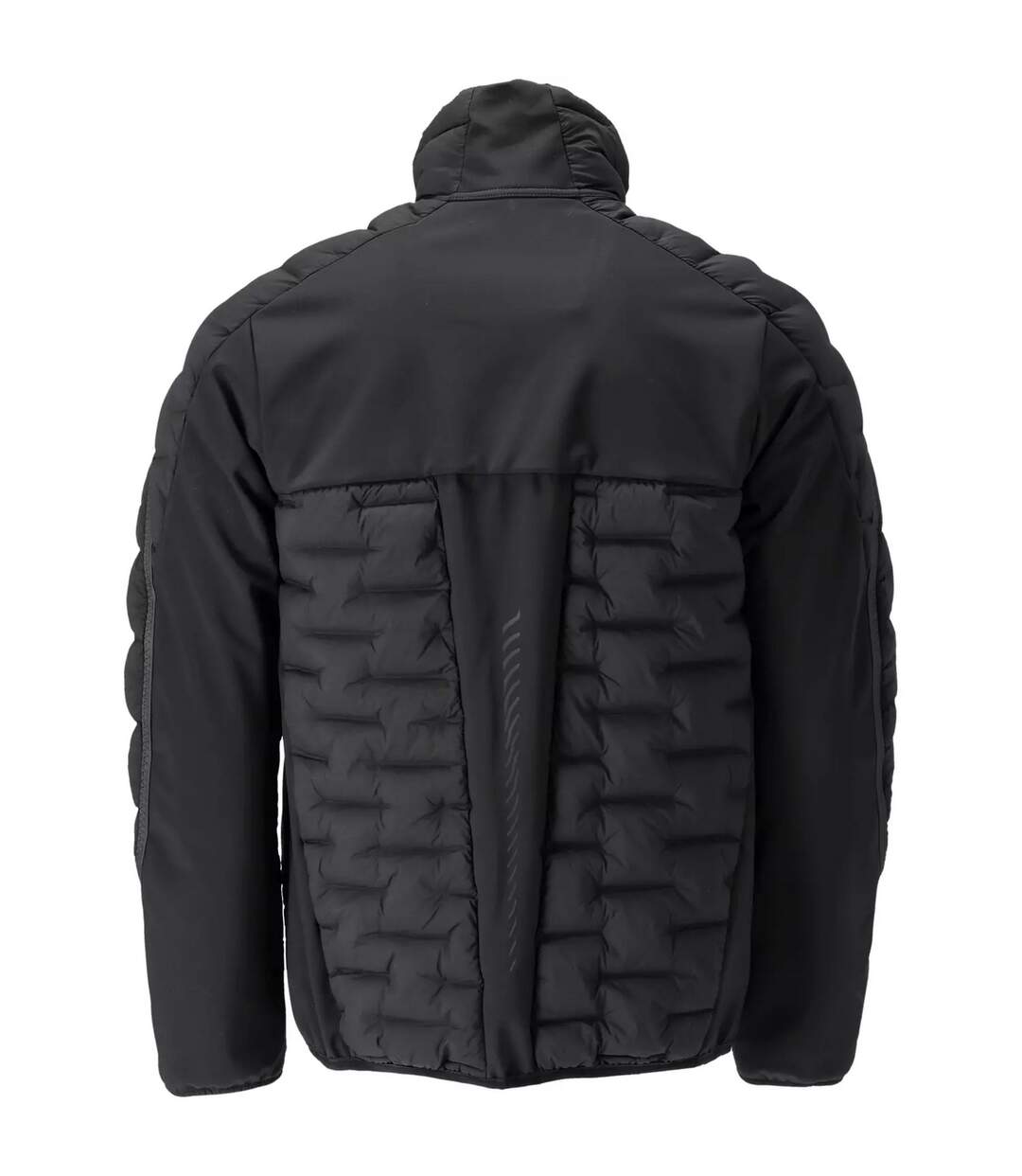Mens Customised Quilted Jacket Black Mascot-2