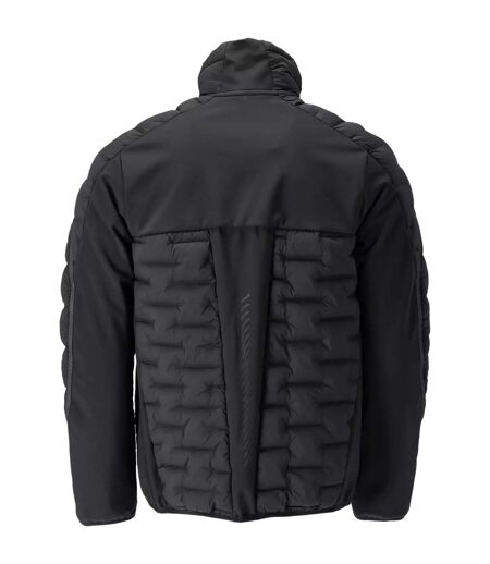Mens Customised Quilted Jacket Black Mascot