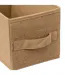 Boîte de Rangement Toile de Jute 15x31cm Beige Lin-2