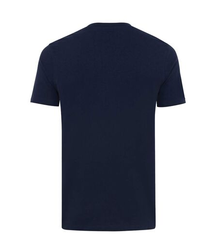 Unisex adult bryce recycled cotton t-shirt navy Iqoniq