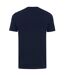 Unisex adult bryce recycled cotton t-shirt navy Iqoniq-2