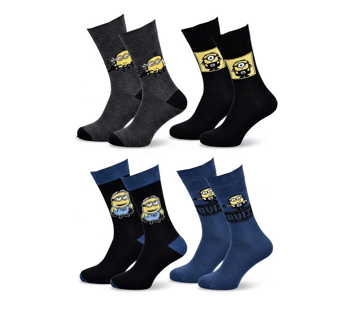 Minions - Chaussettes Homme Licence Pack de 4-1