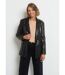 Veste faux cuir col tailleur 1 bouton-1