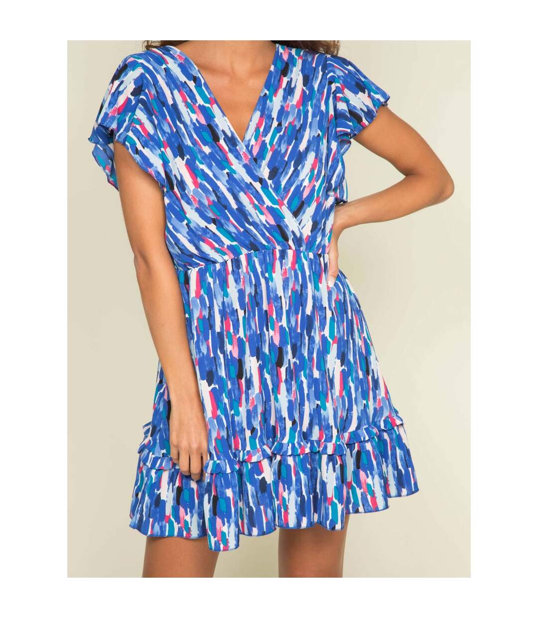 Robe courte motifs IRED - Dona X Lisa-3