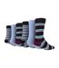 Wildfeet - 6 Paires Homme Chaussettes Bambou Rayures Rigolotes-1