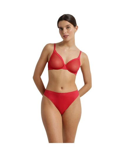 Tanga microfibre et tulle Body Touch