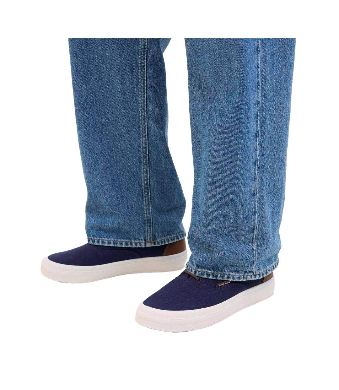 Mens Canvas Trainers Navy Blazer Jack And Jones-1