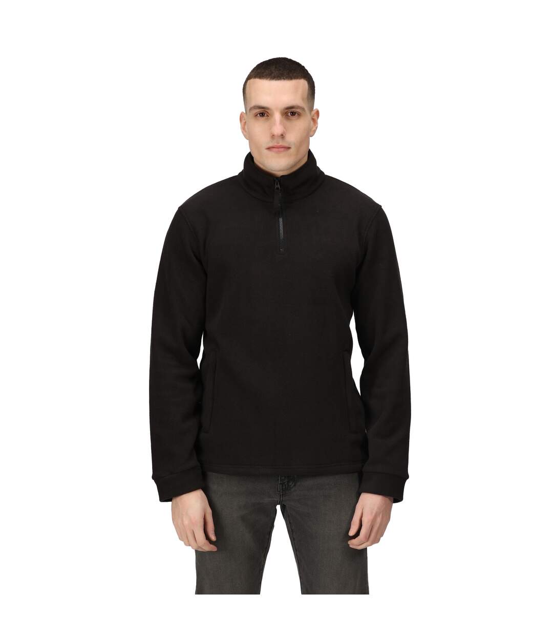 Regatta Mens Thor Overhead Anti-Pill Fleece Top (Black) - UTRW1196-2