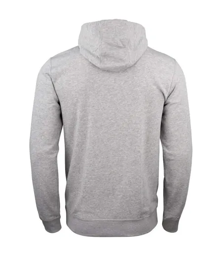 Sweat À Capuche Premium Homme Gris Chiné Clique