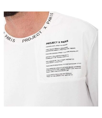 Sweat Blanc Homme Project X Paris 2120112 - XL