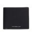 Portefeuille noir homme tommy hilfiger saffiano-1