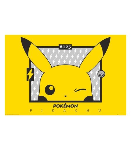 Pokemon - Poster (Jaune / noir) (Taille unique) - UTTA7653
