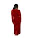 Robe mi-longue femme rouge Principles-2