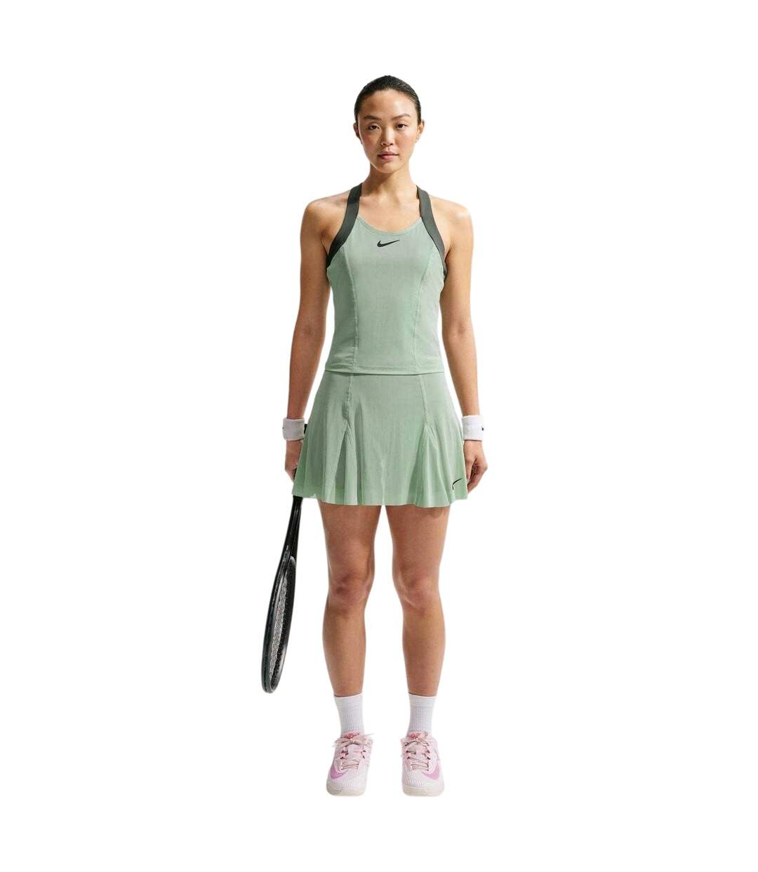 Débardeur Femme Gris Clair Noir Nike-1