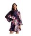 Womens/ladies Aracely Floral Chiffon Bishop Mini Dress Navy Multicoloured Ted Baker-4