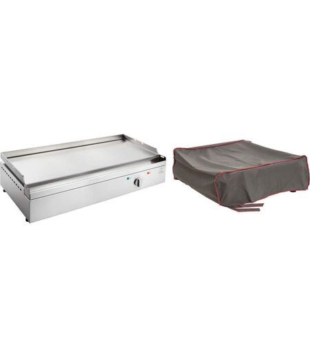 Plancha électrique en inox Chef 80 cm Avec housse