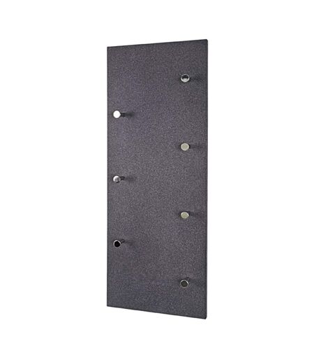 Patère Murale 7 Crochets Déco Granit 80cm Gris