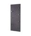 Patère Murale 7 Crochets Déco Granit 80cm Gris-1