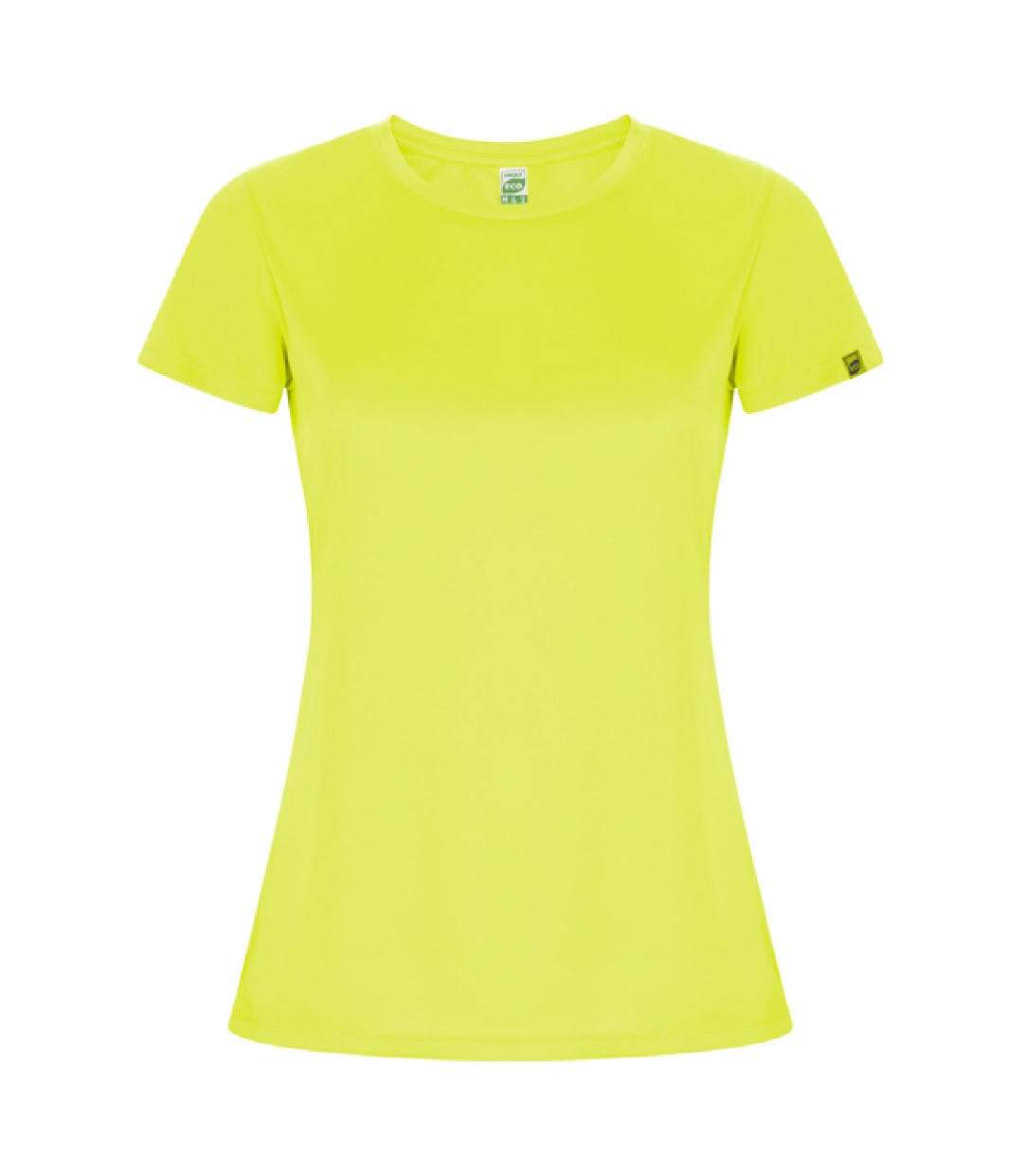 T-shirt Imola Femme Jaune Fluo Roly Eco-1
