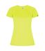 T-shirt Imola Femme Jaune Fluo Roly Eco-1