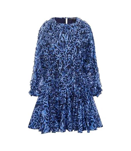 Robe Courte Motif/style Floral Abstrait Femme Bleu Marine French Connection