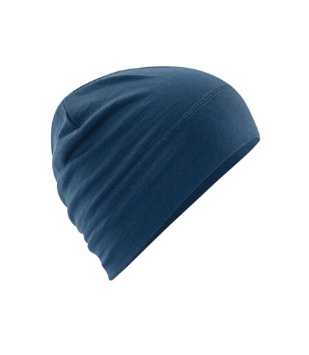 Bonnet En Laine Mérinos Bleu Acier Beechfield