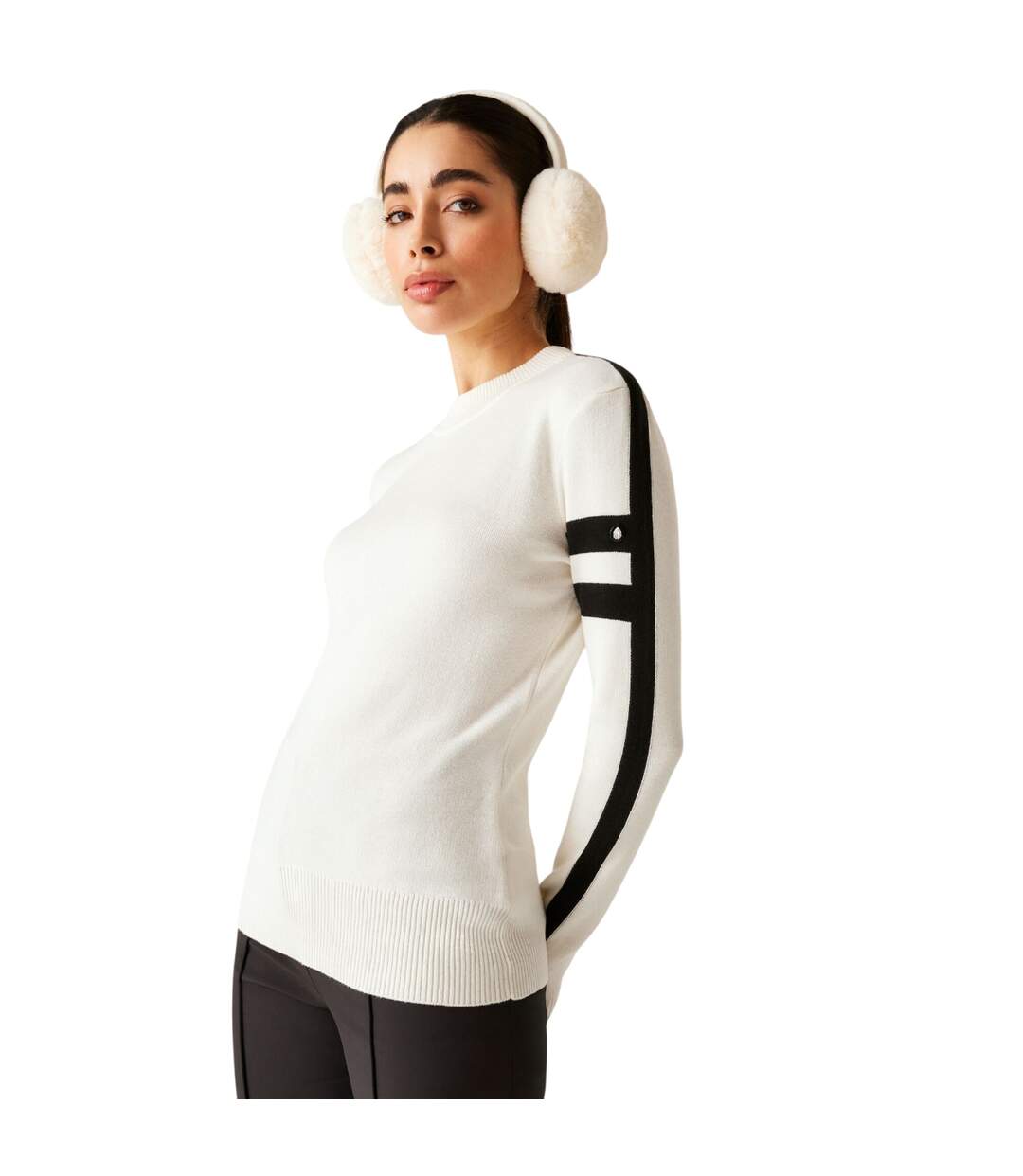 Haut De Sport Motif/style Strass Femme Blanc Noir Regatta-2
