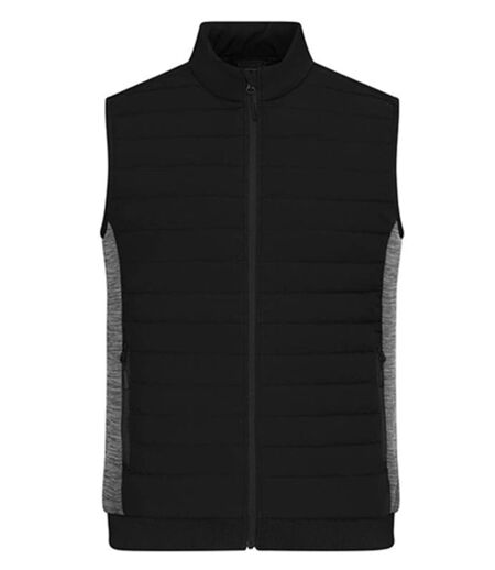 Bodywarmer de travail matelassé - Homme - JN1864 - noir et gris carbone