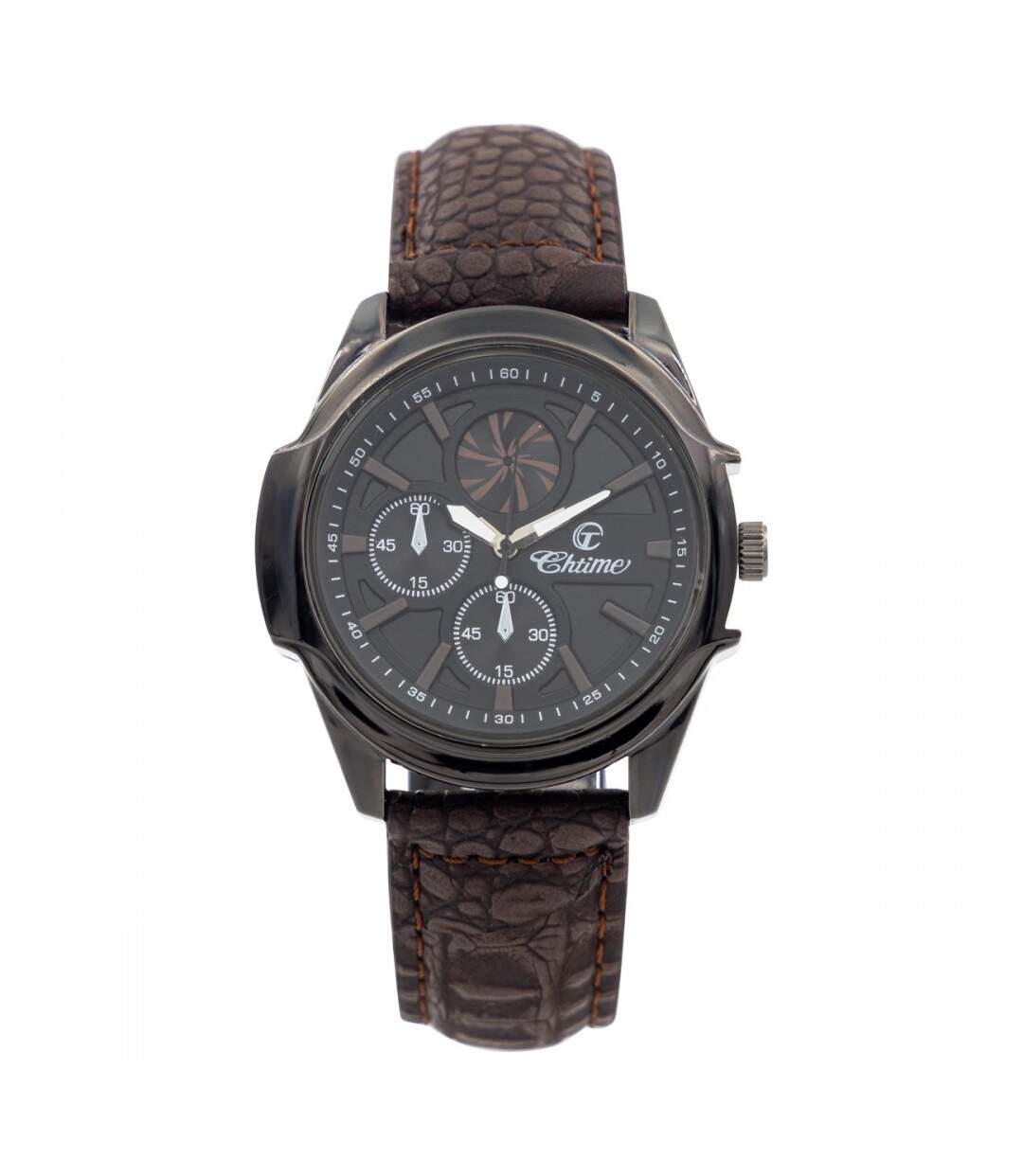 Montre pour  Homme en Silicone Chocolat CHTIME