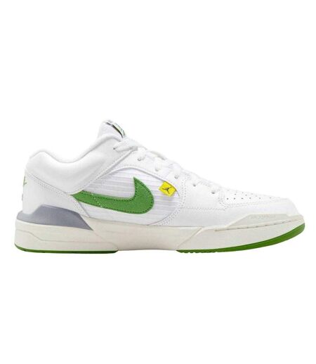 Womens/ladies Air Jordan Stadium 90 Leather Trainers White Green Nike