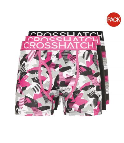 Boxers crystaline homme fuchsia Crosshatch