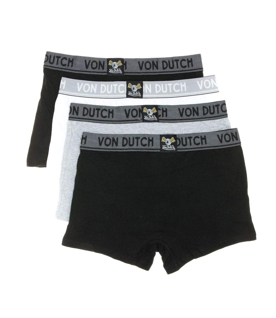 X4 Boxers Homme Blanc/Gris/Noir Von Dutch ORIAS - L-3