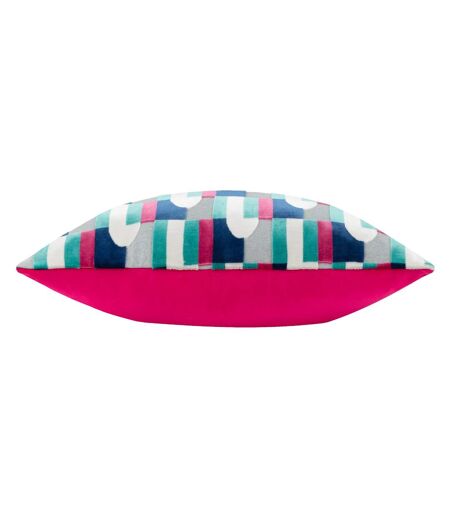 Keela geometric cushion cover 50cm x 35cm magenta/blue Paoletti