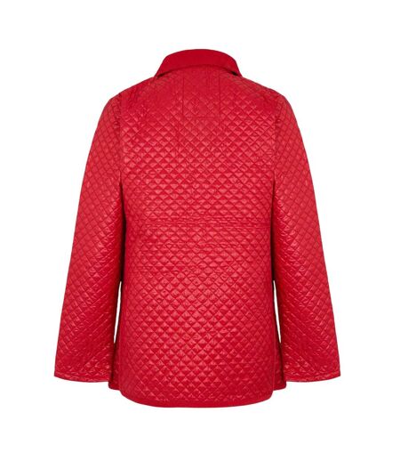 Mens Quilted Quilted Jacket Red Criminal Damage