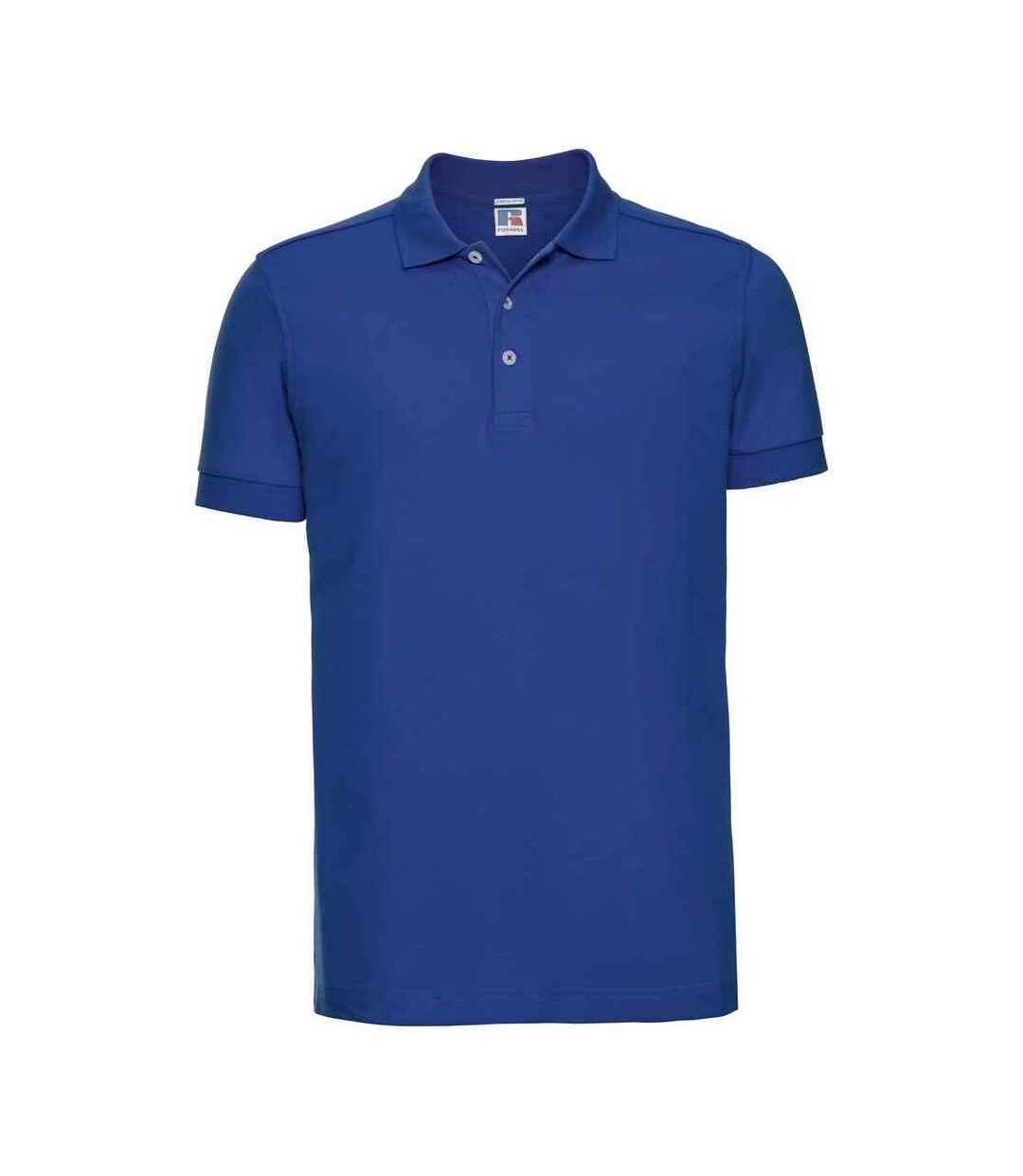 Mens stretch polo shirt fuchsia Russell