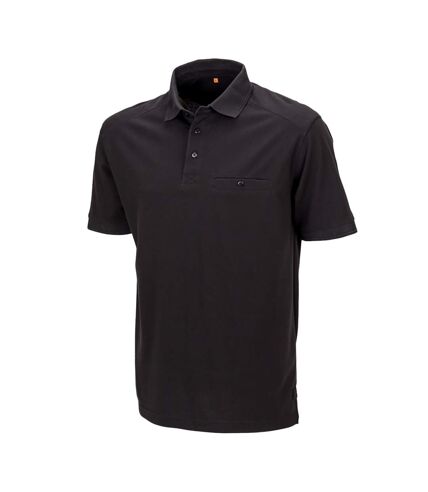Result Mens Work-Guard Apex Short Sleeve Polo Shirt (Black)