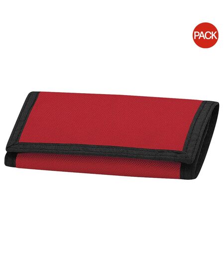 Pack of 2  Ripper wallet  one size classic red Bagbase