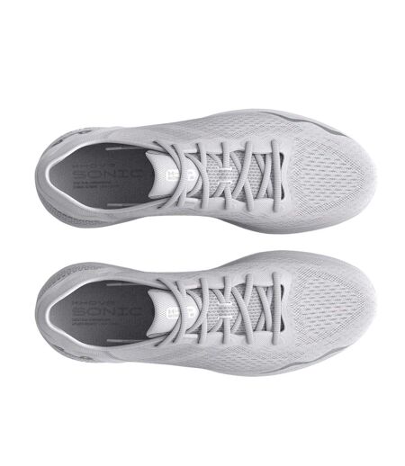 Womens/ladies Hovr Sonic 6 Cushioned Running Shoes White Under Armour