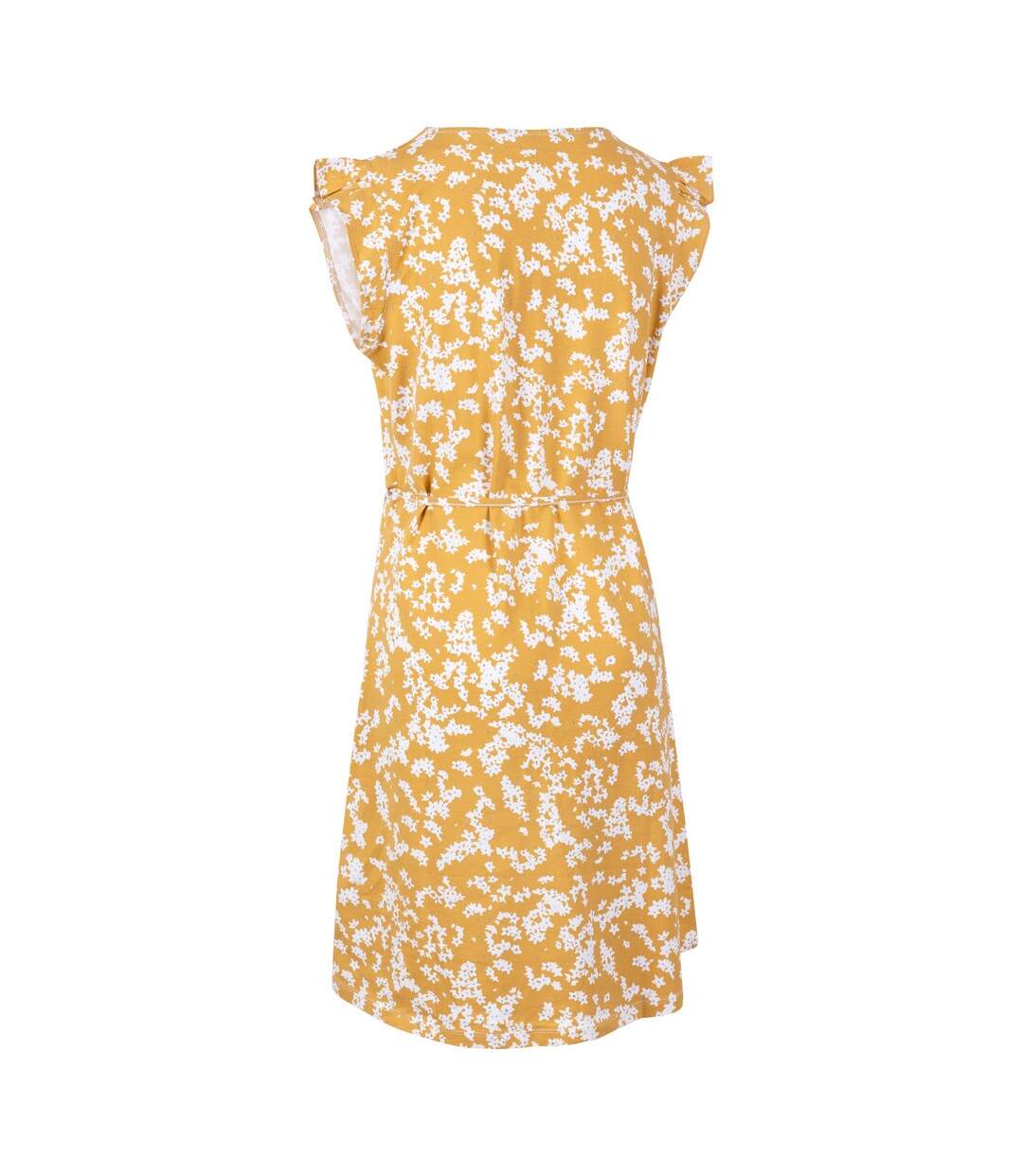 Womens/ladies Holly Ditsy Print Short-sleeved Dress Honeybee Trespass-2