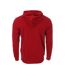 Sweat à capuche rouge homme jack and jones corp - l-2