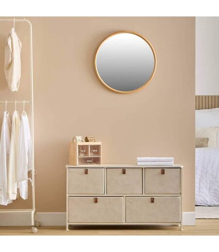 Commode basse 5 tiroirs TISSA - Beige